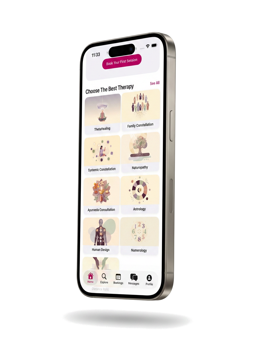 Schermata app - 12 discipline olistiche
